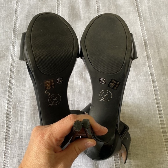 Chinese Laundry black stilettos with ankle strap. - Picture 9 of 13